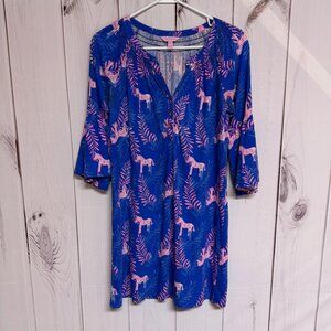 Lilly Pulitzer Teigen Tunic Dress Women’s Small Dazzle Zebra Pima EUC